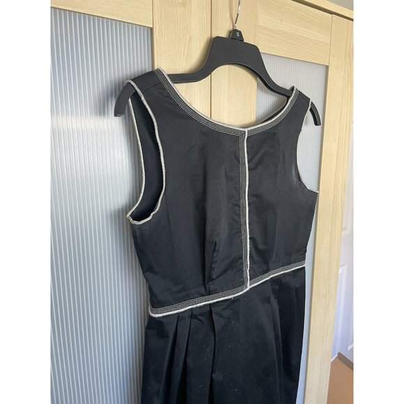Moschino Cheap & Chic Sleeveless Dress Black Size 6 Career Party Designer Sheath - Picture 3 of 4